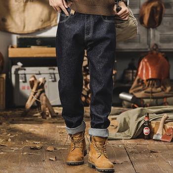 Мъжки дънки със прави крачета, деним 94,6% памук, средна талия, цип, пет джоба, ежедневни