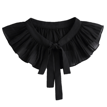 Moteriškai atjungiamas apykaklė išorės drabužiams, tinklo audinys, vienspalvis, A linijos modelis, pavasaris 2025