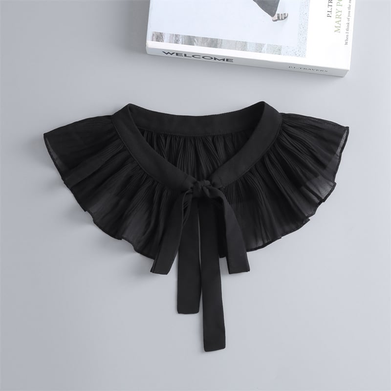 Moteriškai atjungiamas apykaklė išorės drabužiams, tinklo audinys, vienspalvis, A linijos modelis, pavasaris 2025