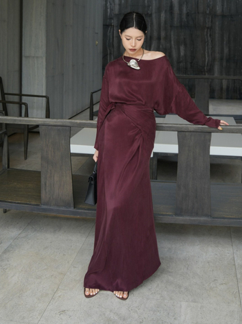 Двоен комплект: риза с дълъг ръкав и пола до средна дължина, Cupro влакно 95%+, пролет 2025, марка Qia.Ming