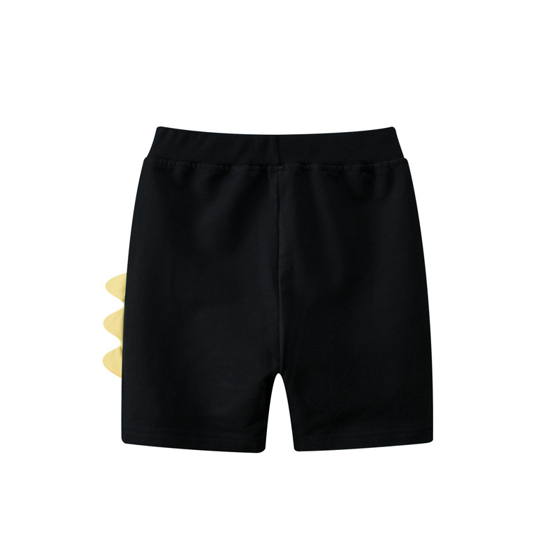 Παιδικά σορτς, κορεατικού στυλ casual, 100% βαμβάκι, μοτίβο δεινοσαύρου, μέση με ελαστική ζώνη