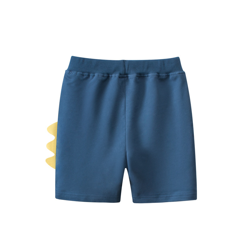 Παιδικά σορτς, κορεατικού στυλ casual, 100% βαμβάκι, μοτίβο δεινοσαύρου, μέση με ελαστική ζώνη