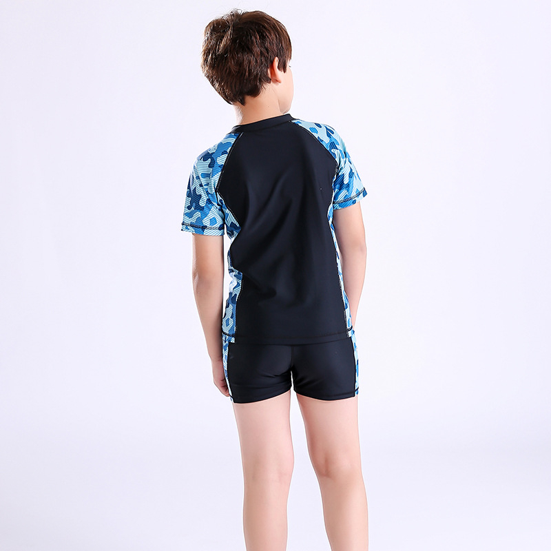 Momasong плувни долнища за момчета от найлон, за възраст 8–16 г., с висока еластичност и подплата от полиестер