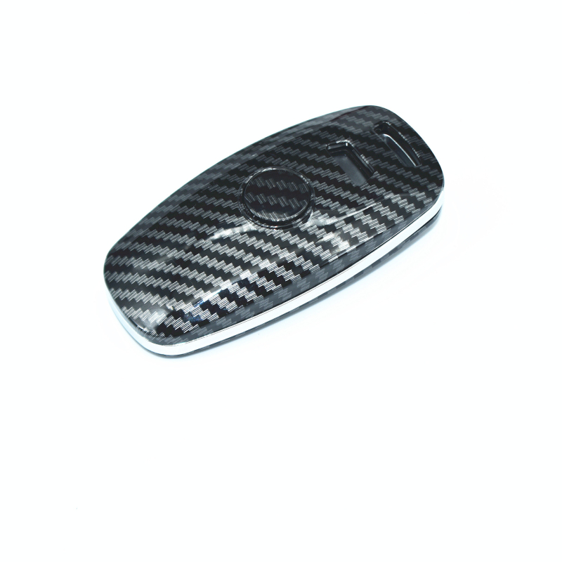 Audi raktų dėklas su anglies pluošto raštu, ABS medžiaga, pilna apsauga, suderinamas su A6L/A7 (2020), A8L ir Q8 — Modelis 00062