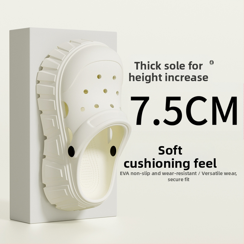 Crocs dámske sandále s hrubou podrážkou, priedušný EVA vrchný materiál, EVA podrážka, hrúbka 3.5 cm a viac, injekčne tvarované, leto 2025