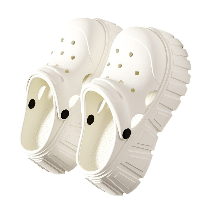 Crocs γυναικεία σάνδαλα με παχύ πάτο, αναπνεύσιμη EVA άνω επιφάνεια, EVA σόλα 3.5 cm+, κατασκευή injection-molded, Καλοκαίρι 2025