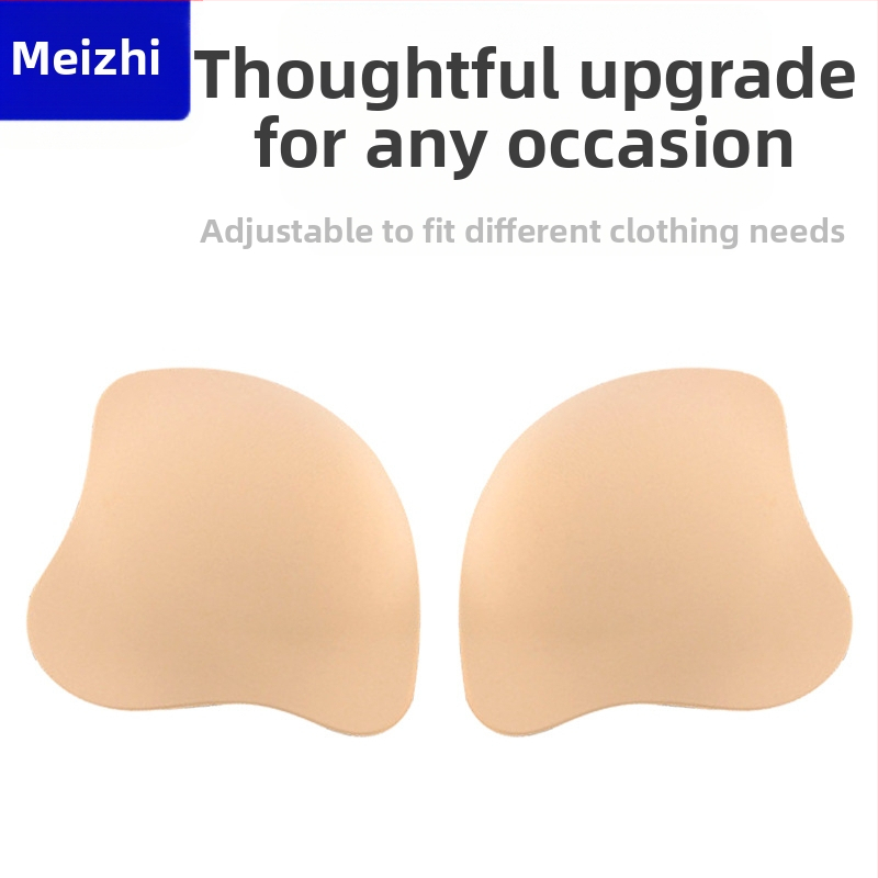 Едно парче силиконова подложка за бюст с форма на котешко ухо, без презрамки, водоустойчива, ултра тънка, невидима