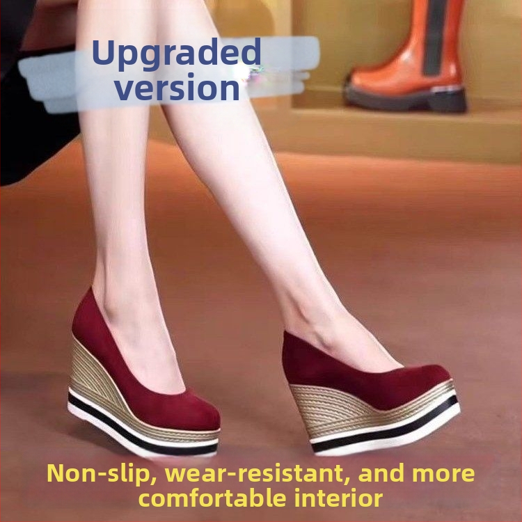 Moterų platformos plokščios basutės su slip-on dizainu, viršutinė medžiaga: dirbtinis flisas, padas: natūralus gumos, kulnas: žemas (Viršutinė medžiaga: dirbtinis flisas; Padas: natūralus gumos; Kulnas: žemas; Užsegimas: slip-on; Stilius: platforma)