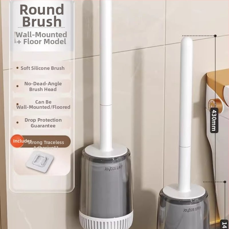 Silikoninis tualeto šepetėlis, sieninis montavimas, dizainas be mirusio kampo – Good Helper