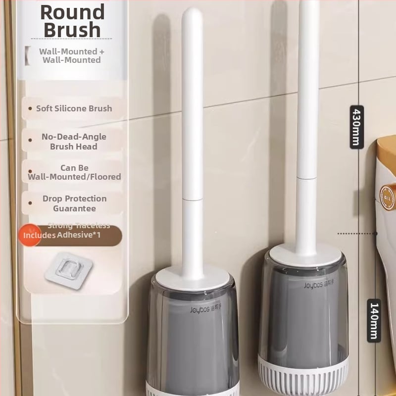 Silikoninis tualeto šepetėlis, sieninis montavimas, dizainas be mirusio kampo – Good Helper