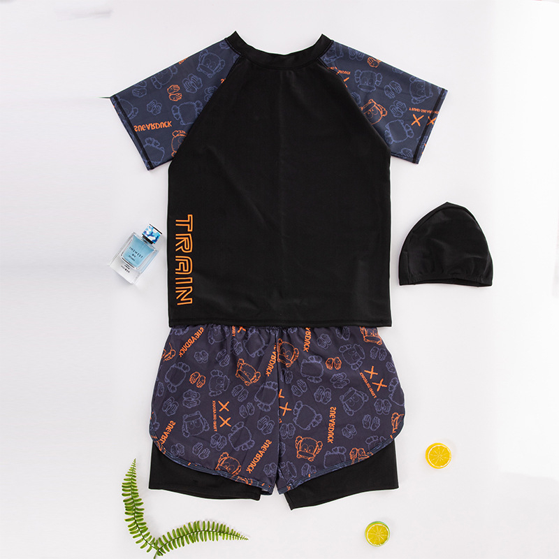 Haitiya set de baie pentru copii, uscare rapidă, două părți; 88% poliester + 12% elastan; căptușeală 95% poliester + 5% elastan; model Korean style; vârsta 3-16