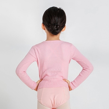 Παιδικό μπαλέτο πλεκτό ενδύμα με μακριά μανίκια και κάπα στους ώμους, 50% ινών μπαμπού, Κωδικός 83BB1002