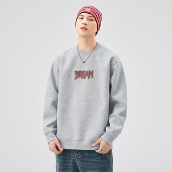 Памучен суитшърт с качулка – корейски стил, унисекс, тънък материал, пролет 2024, ежедневно носене