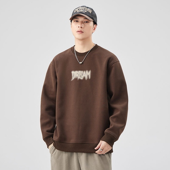 Памучен суитшърт с качулка – корейски стил, унисекс, тънък материал, пролет 2024, ежедневно носене