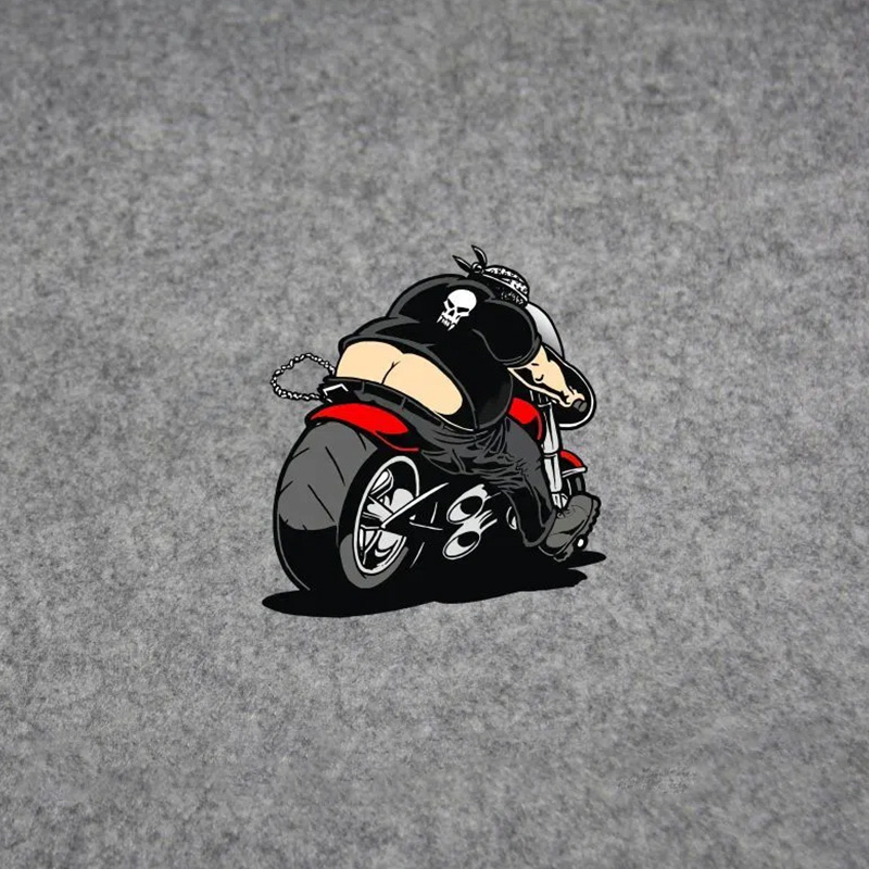 Декоративен стикер за мотоциклет – карикатурен герой, PVC материал, самозалепващ, персонализируем, марка Source color