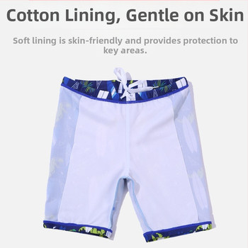 Αγόρι δύο-τμηματικό μαγιό με καρτούν σχέδιο, πολυεστερικό ύφασμα 85% και επένδυση από 15% ελαστάν, για ηλικίες 3–13 ετών, κατάλληλο για κολύμβηση και υδάτινες δραστηριότητες