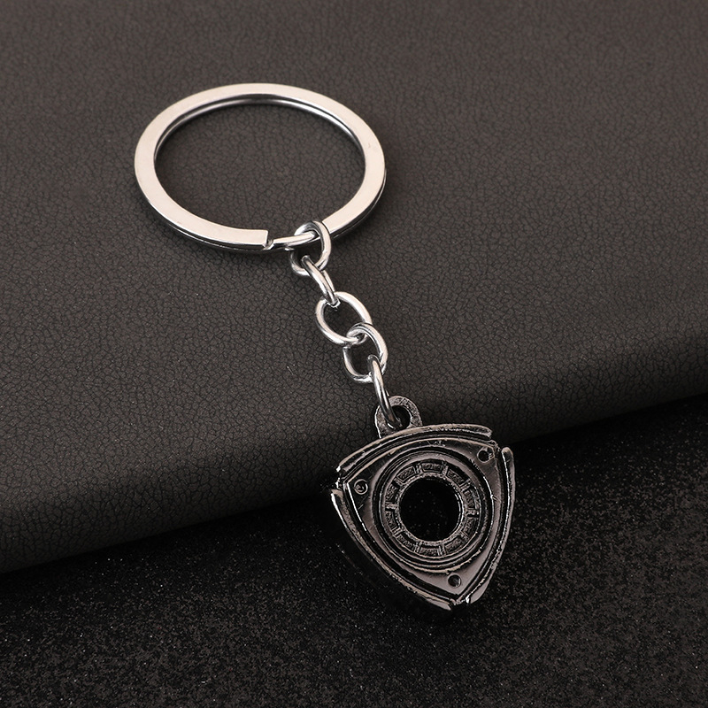 Mazda rotor modelio raktų pakabukas – cinko lydinys, šiuolaikinis paprastumas, savarankiškas įpakavimas