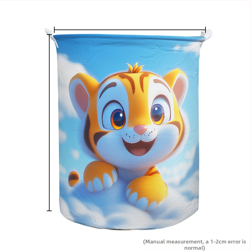 Памучна канвасова кошница за пране и органайзер за играчки – многофункционална чанта за съхранение, модерен минималистичен стил, за дрехи и аксесоари, Марка: Little Girl Picking Mushrooms