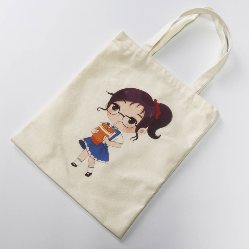 Drobė tote krepšys su didele talpa, pritaikomas, UV spausdinimas