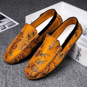 Vyriški kasdieniniai slip-on bateliai su mikropluošto viršutine, gumos padą, apvaliu nosimi, PU įdėklu, kvėpuojantys ir neslidūs