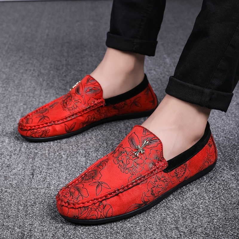 Vyriški kasdieniniai slip-on bateliai su mikropluošto viršutine, gumos padą, apvaliu nosimi, PU įdėklu, kvėpuojantys ir neslidūs