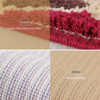 Χαλάκι δαπέδου από πολυεστερικές ίνες, ορθογώνιο, μοτίβο λουλούδια/χορτάρι/φυτά, υφαντό με μηχανή, πλένεται στο πλυντήριο