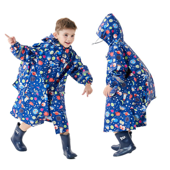 Vaikų lietaus pončas Cartoon stiliaus | Prekės ženklas: JIPILI/Level Stick | Audinys: tekstūruotas audinys | Vandeniui atsparus PU sluoksnis | Logotipas spausdintas