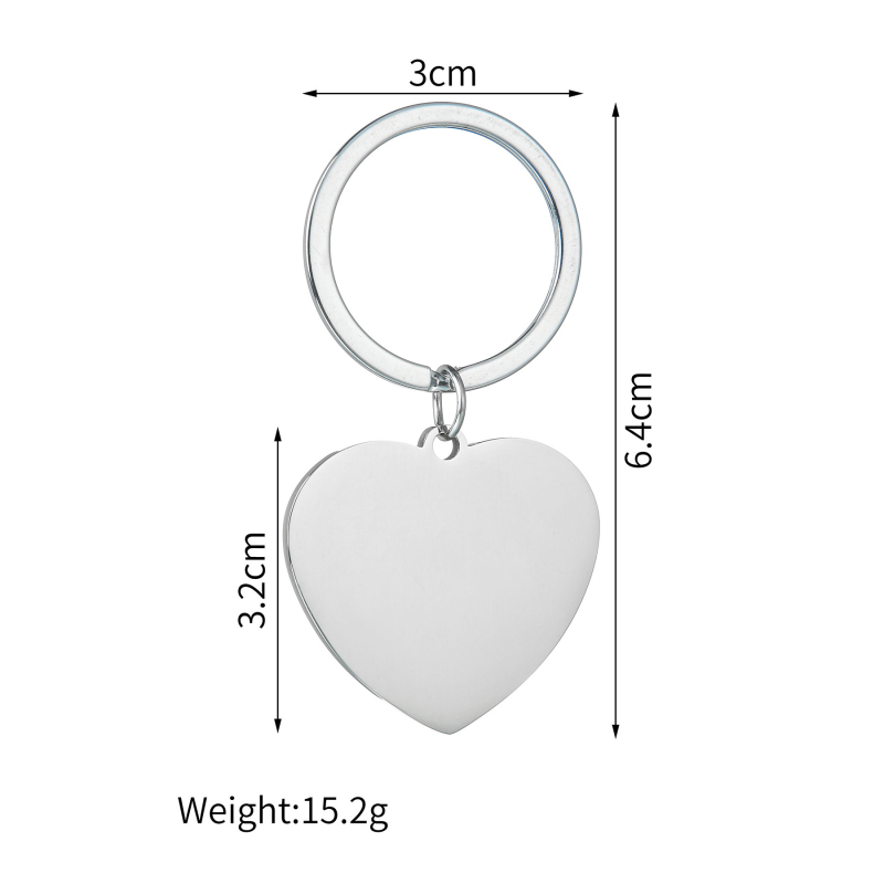 Kljucni lanac od nehrđajućeg čelika s graviranim fotografijama – elektroplatiranje, vojni stil, Shangfule Jewelry