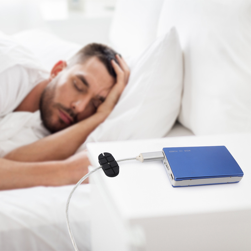 0528-01 Силиконов десктоп органайзер за кабели, самозалепващ, за кабели за данни, зареждане и слушалки