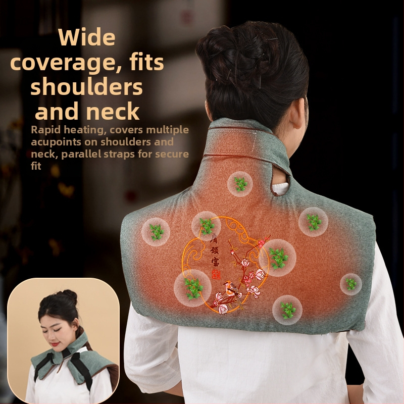 Elektrická vyhrievaná moxa vesta na rameno a krk, imitácia ľanu, bežný model, Renren ai
