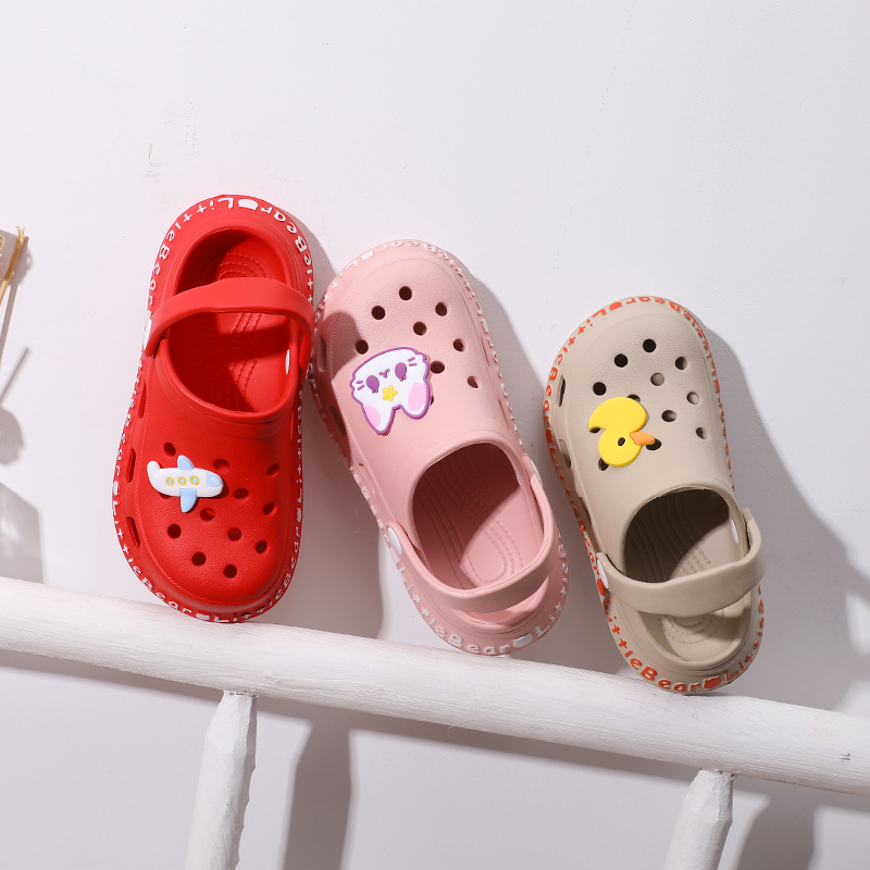 Pantofi Hole Shoes pentru copii - partea superioară EVA și talpa EVA, turnare prin injecție, model cartoon, unisex, impermeabili și antiderapante, pentru copii 1–16 ani