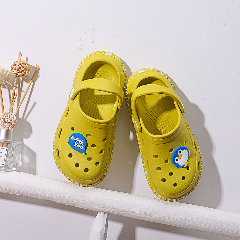 Pantofi Hole Shoes pentru copii - partea superioară EVA și talpa EVA, turnare prin injecție, model cartoon, unisex, impermeabili și antiderapante, pentru copii 1–16 ani