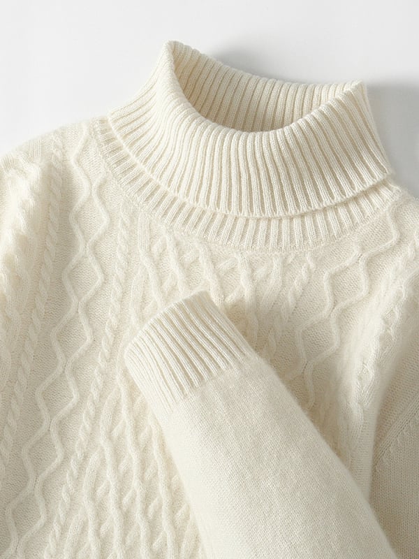 Vyrinis megztinis su aukštu kaklu, 100% vilnos, storas, korėjietiško stiliaus