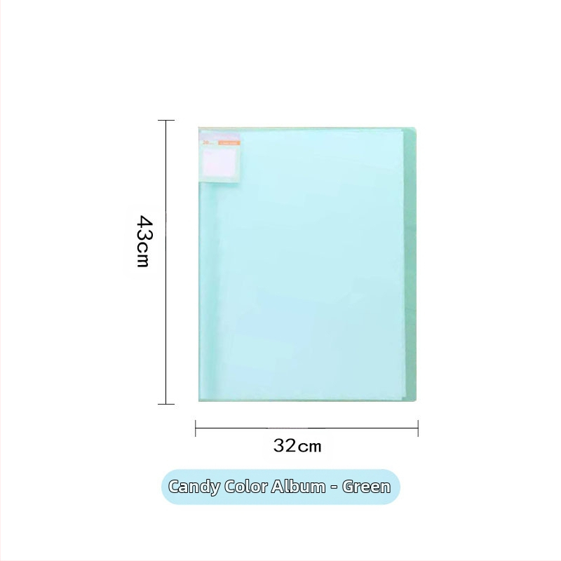 Chihai Ματ διάφανο πλαστικό Data Book για συλλογή σκίτσων τέχνης, 20 σελίδες, 0,8 mm πάχος, με εκτυπωμένο λογότυπο