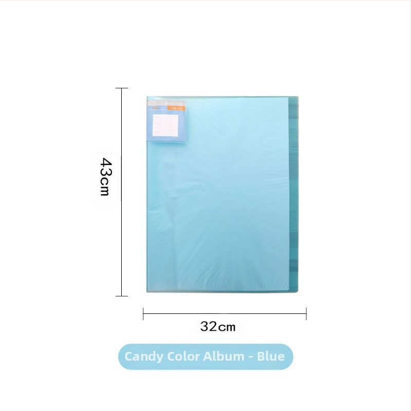 Chihai Ματ διάφανο πλαστικό Data Book για συλλογή σκίτσων τέχνης, 20 σελίδες, 0,8 mm πάχος, με εκτυπωμένο λογότυπο