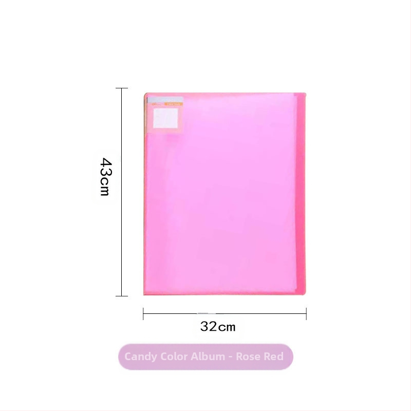 Chihai Ματ διάφανο πλαστικό Data Book για συλλογή σκίτσων τέχνης, 20 σελίδες, 0,8 mm πάχος, με εκτυπωμένο λογότυπο