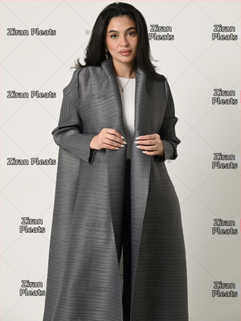 Αμπάγια ρυτιδωμένη ρόμπα chiffon, μανίκια 3/4, 95% πολυεστέρας