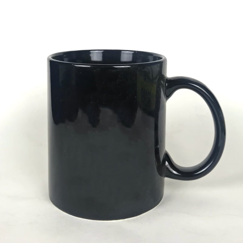 Keraminė puodelis su logotipo atspaudu, cilindrinė forma, karikatūrų motyvas, mikrobangų krosnelėms tinkamas