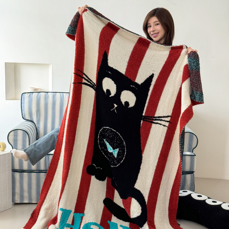 Megzta pledė, lengva, mažiau nei 300 g, visam sezonui, paprastas šiuolaikiškas stilius, pledė iš cheminių pluoštų