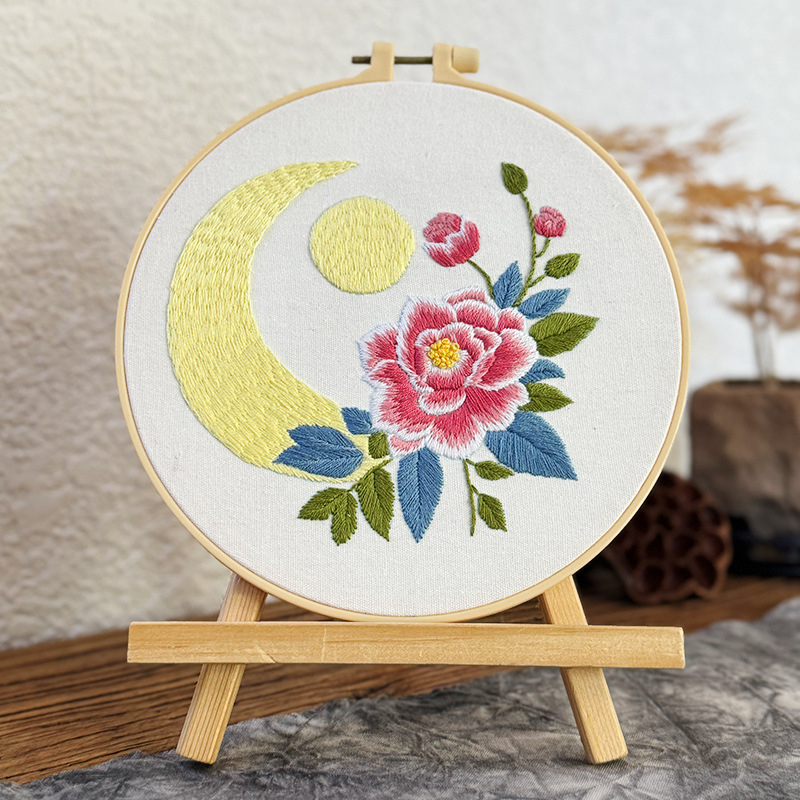 Siuvimo rinkinys – Tridimensinis peizažo sienos paveikslas, kryžminis siuvinėjimas, audinių siuvinėjimas, Naujasis Kinų stilius, svetainei, studijai ar komercinėms patalpoms