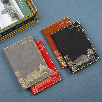 Užrašų knygelė su imitacinės odos viršeliu, klijuotas įrišimas, Dowling popierius, 100 puslapių