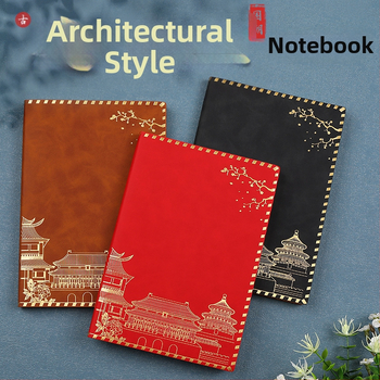 Užrašų knygelė su imitacinės odos viršeliu, klijuotas įrišimas, Dowling popierius, 100 puslapių