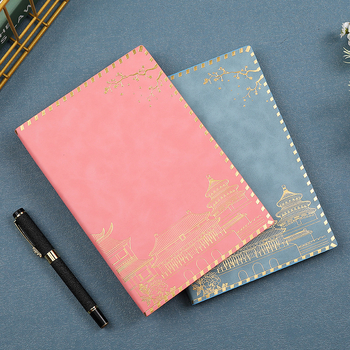 Užrašų knygelė su imitacinės odos viršeliu, klijuotas įrišimas, Dowling popierius, 100 puslapių