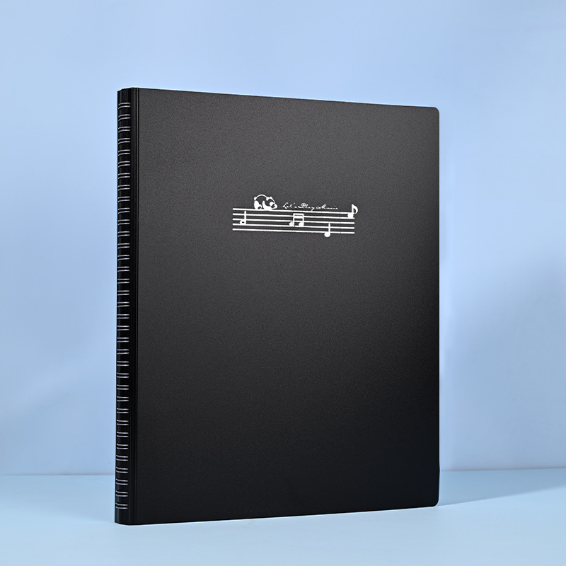 Πλαστικός φάκελος παρτιτούρων πιάνου με πολλαπλές σελίδες, πάχος πλάκας 85C, δυνατότητα εκτύπωσης λογότυπου
