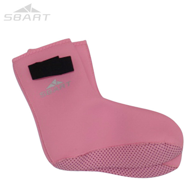 Sbart suaugusiųjų nardymo kojinės iš nailono, anti-slip padas, Velcro užsegimas, 3 mm storis