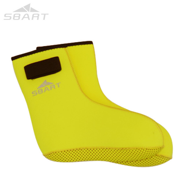 Sbart suaugusiųjų nardymo kojinės iš nailono, anti-slip padas, Velcro užsegimas, 3 mm storis