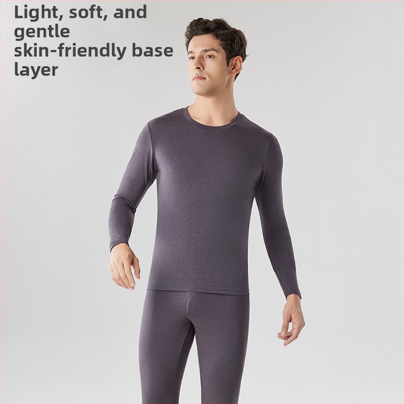 Vyrų Modalinis šiluminis apatinių komplektas — plonas audinys, 160 g/m², vidutinė šiluma, kvėpuojantis
