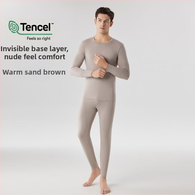 Vyrų Modalinis šiluminis apatinių komplektas — plonas audinys, 160 g/m², vidutinė šiluma, kvėpuojantis
