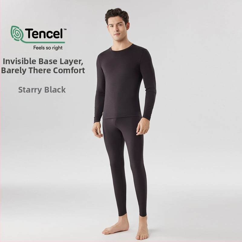 Vyrų Modalinis šiluminis apatinių komplektas — plonas audinys, 160 g/m², vidutinė šiluma, kvėpuojantis