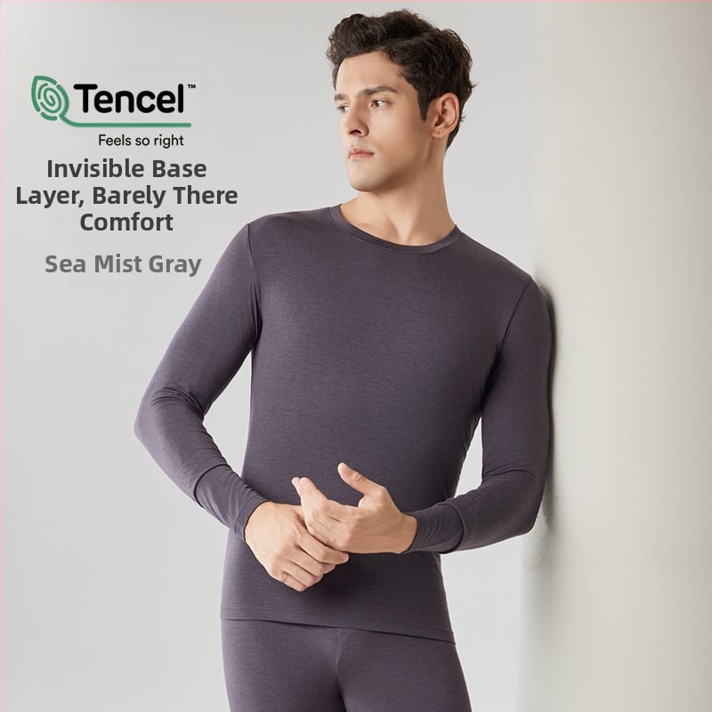 Vyrų Modalinis šiluminis apatinių komplektas — plonas audinys, 160 g/m², vidutinė šiluma, kvėpuojantis